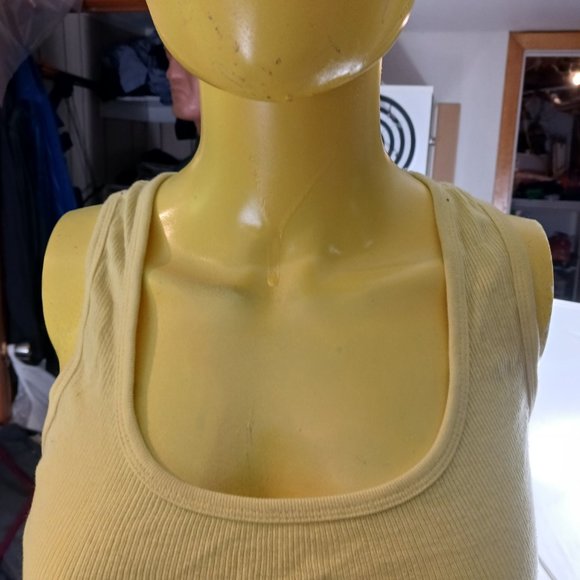 demnim & blues yellow tank top cami women L - Picture 4 of 5